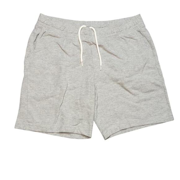 American Apparel Sweat Shorts – Heather Gray Minimalist Loungewear - Picture 1 of 5